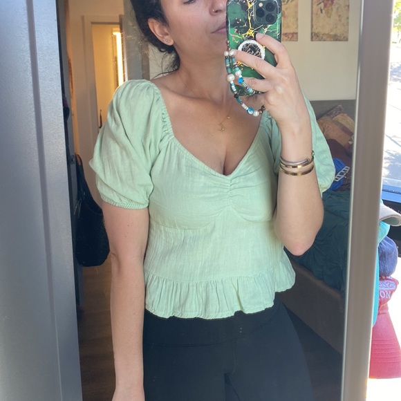 Roxy Puff Sleeve Top - Picture 8 of 9